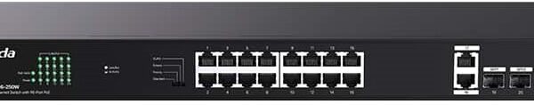 Tenda 16 PoE Plus 2SFP Port Ethernet Switch