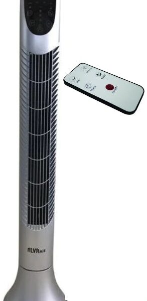 Alva Air 92cm Silver Plastic Tower Fan