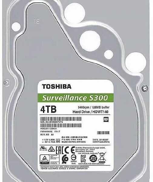 Toshiba S300 4TB Surveillance Hard Drive