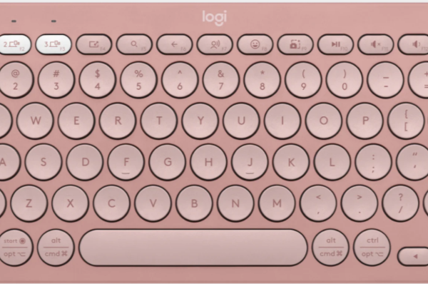 Logitech Pebble Keys 2 K380s Rose Bluetooth Keyboard